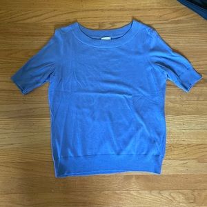 Talbots 3/4 length sweater-light blue